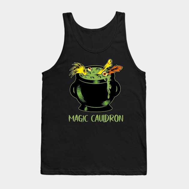 Magic Cauldron Witches Cauldron witchcraft Tank Top by Tip Top Tee's